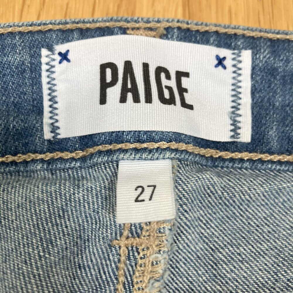 Paige Moroccan Indigo Tuxedo Verdugo Ultra Skinny Mid-Rise Jeans Size 27 - Picture 3 of 10